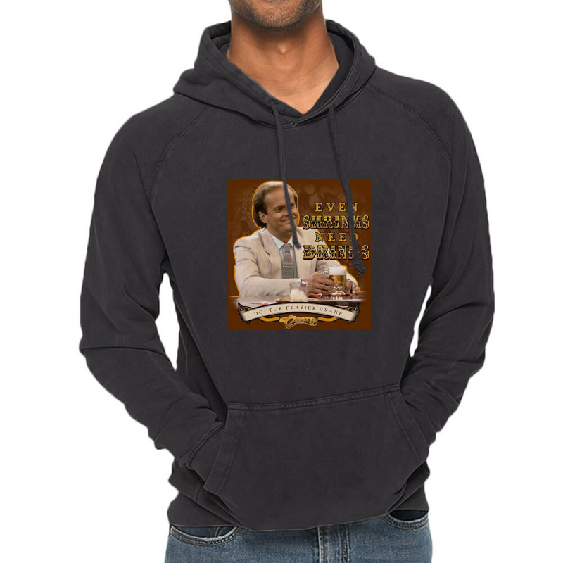 Cheers, Shrink Drinking,cheers Classic Tv Tv Show Bar Vintage Hoodie | Artistshot