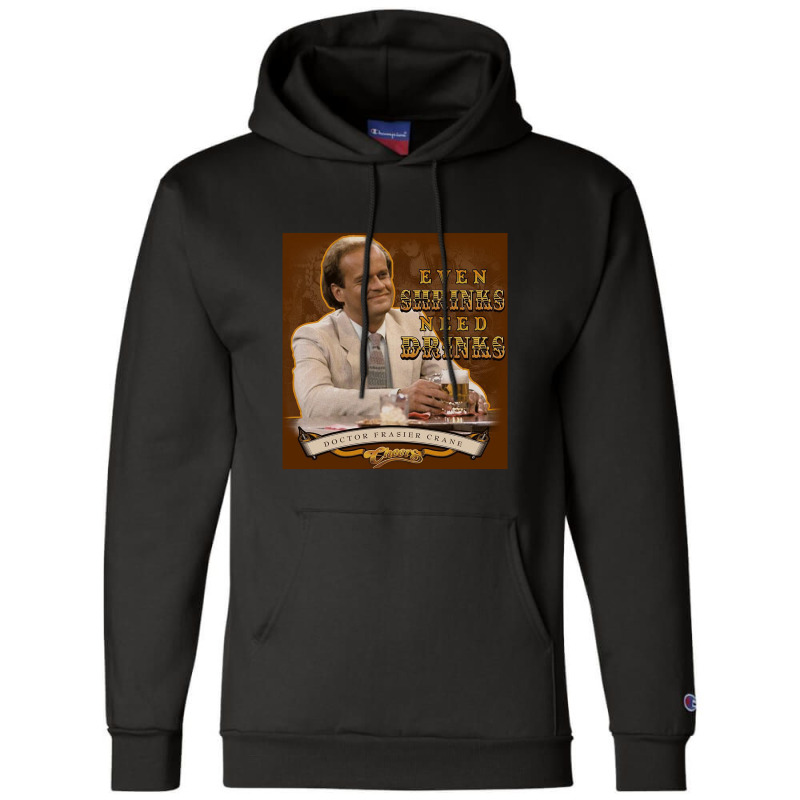 Cheers, Shrink Drinking,cheers Classic Tv Tv Show Bar Champion Hoodie | Artistshot