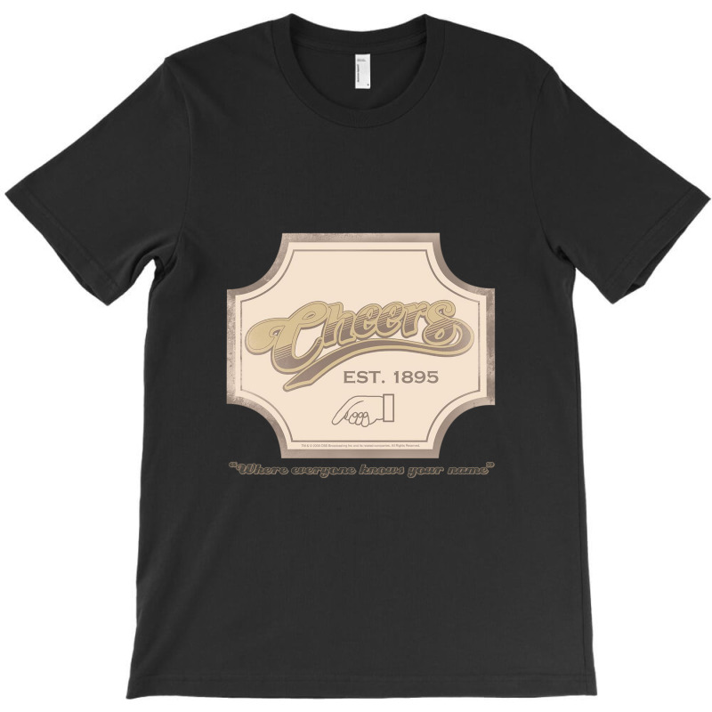 Cheers, Sign,cheers Classic Tv Tv Show Bar T-shirt | Artistshot