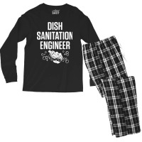 Dishwasher Sanitation Engineer Funny Dishwashing Gift For Fans Men's Long Sleeve Pajama Set | Artistshot