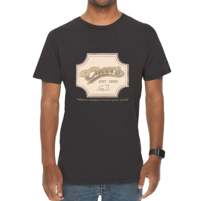 Cheers, Sign,cheers Classic Tv Tv Show Bar Vintage T-shirt | Artistshot