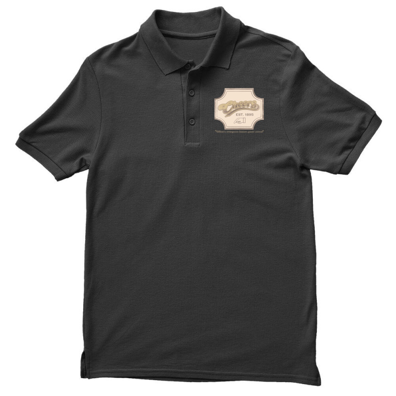 Cheers, Sign,cheers Classic Tv Tv Show Bar Men's Polo Shirt | Artistshot