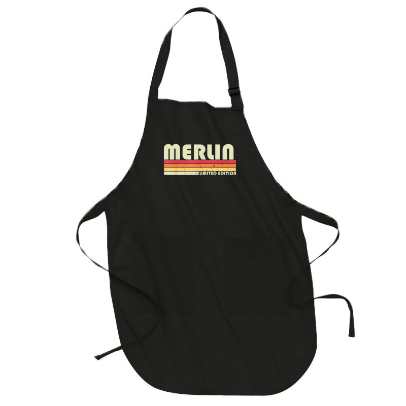 Merlin Gift Name Personalized Funny Retro Vintage Birthday Full-length Apron | Artistshot