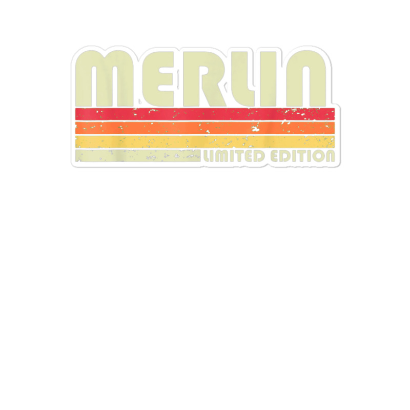 Merlin Gift Name Personalized Funny Retro Vintage Birthday Sticker | Artistshot