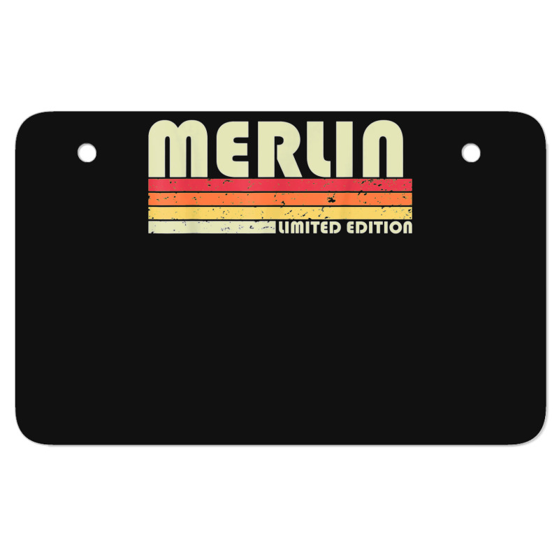 Merlin Gift Name Personalized Funny Retro Vintage Birthday Atv License Plate | Artistshot