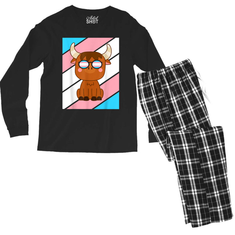 Yak Pride Transgender  Lgbtq Proud Ally Pride Trans Men's Long Sleeve Pajama Set by Artist-Shannon | Artistshot