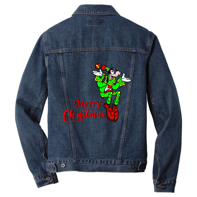 Merry Christmas Goofy Men Denim Jacket by haydar | Artistshot