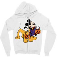 Mouse And Pluto Zipper Hoodie | Artistshot