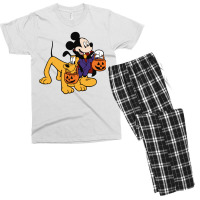 Mouse And Pluto Men's T-shirt Pajama Set | Artistshot