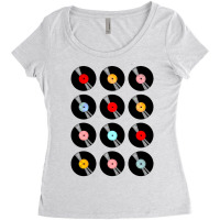 Music Vinyl Tape Cassette Women's Triblend Scoop T-shirt | Artistshot