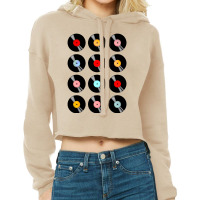 Music Vinyl Tape Cassette Cropped Hoodie | Artistshot