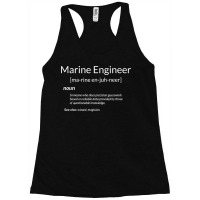 Funny Marine Engineering Marine Engineer Definition For Fans Racerback Tank | Artistshot