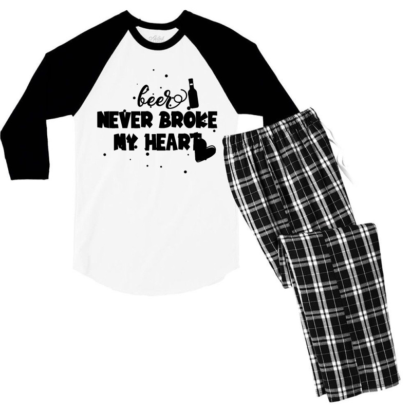 My Heart Men's 3/4 Sleeve Pajama Set by haydar | Artistshot