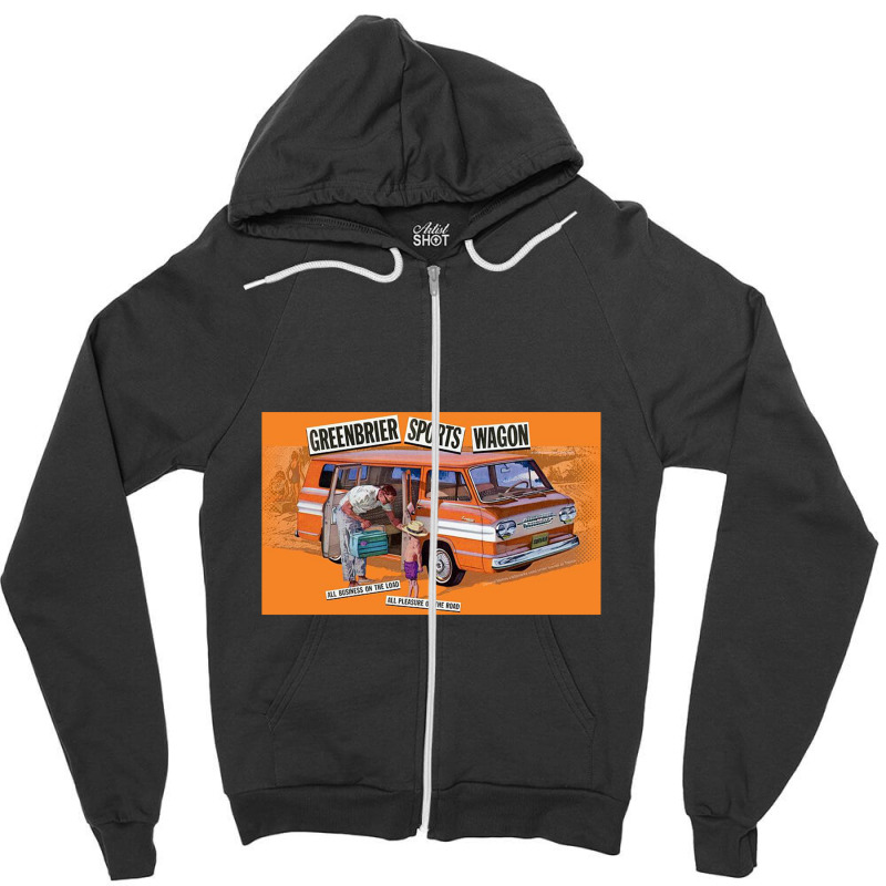 Greenbrier Corvair Sport Wagon Zipper Hoodie | Artistshot