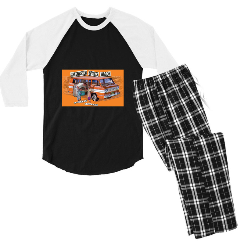 Greenbrier Corvair Sport Wagon Men's 3/4 Sleeve Pajama Set | Artistshot