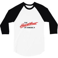 Heartbeat Of America, 3/4 Sleeve Shirt | Artistshot