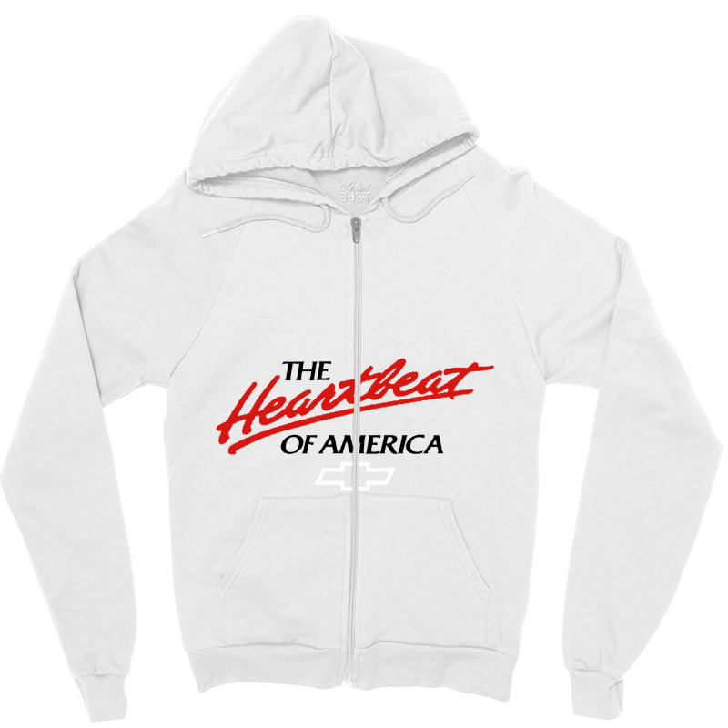 Heartbeat Of America, Zipper Hoodie | Artistshot