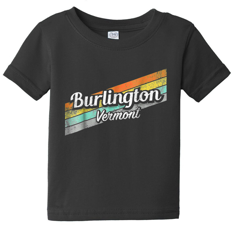 Burlington Vermont Distressed Retro Vintage Baby Tee | Artistshot