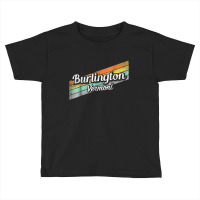 Burlington Vermont Distressed Retro Vintage Toddler T-shirt | Artistshot