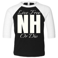 Live Free Or Die Nh Graphic   New Hampshire Tank Top Toddler 3/4 Sleeve Tee | Artistshot