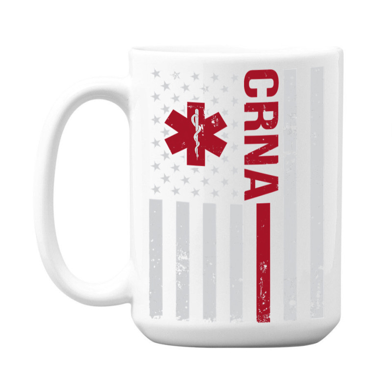 Crna Certified Registered Nurse Anesthetist Usa Flag 15 Oz Coffee Mug | Artistshot