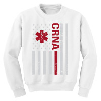 Crna Certified Registered Nurse Anesthetist Usa Flag Youth Sweatshirt | Artistshot