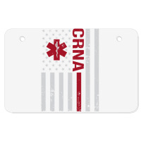 Crna Certified Registered Nurse Anesthetist Usa Flag Atv License Plate | Artistshot