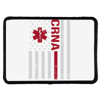 Crna Certified Registered Nurse Anesthetist Usa Flag Rectangle Patch | Artistshot