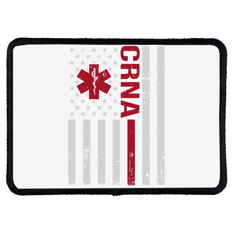 Crna Certified Registered Nurse Anesthetist Usa Flag Rectangle Patch | Artistshot