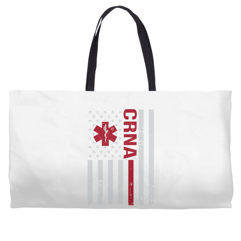 Crna Certified Registered Nurse Anesthetist Usa Flag Weekender Totes | Artistshot