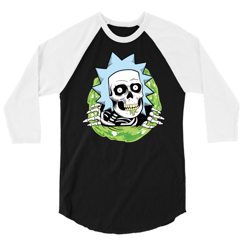 Wrecked Skull 3/4 Sleeve Shirt by haydar | Artistshot