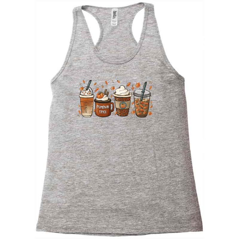 Halloween Coffee Pumpkin Latte Spice Coffee Love Fall Season Racerback Tank by AuturoMedero90 | Artistshot