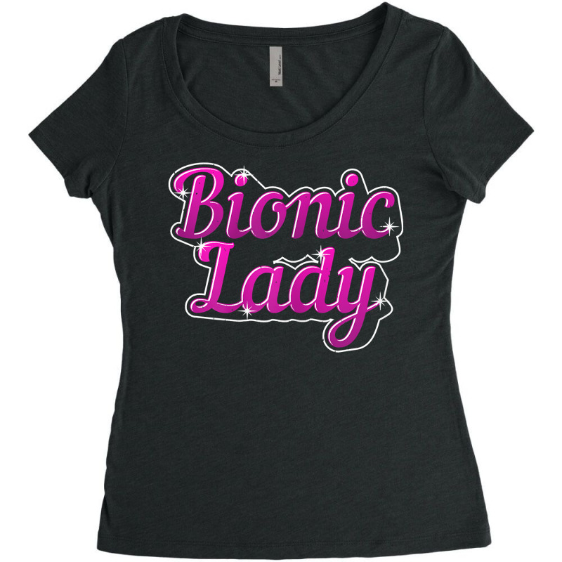 Womens Bionic Lady Replacement T Shirt Women's Triblend Scoop T-shirt by voigterannen | Artistshot