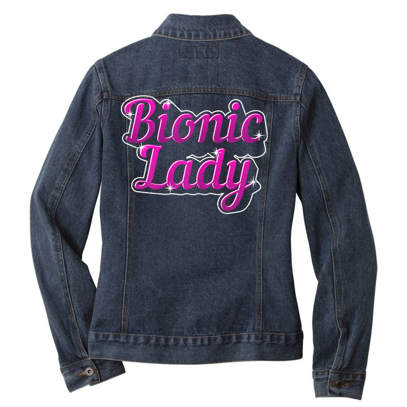 Womens Bionic Lady Replacement T Shirt Ladies Denim Jacket by voigterannen | Artistshot