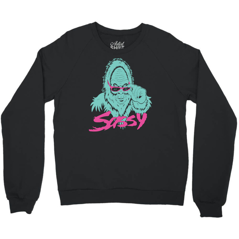 Sassy Monkey Crewneck Sweatshirt by haydar | Artistshot