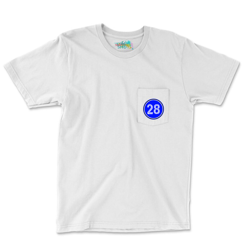 Number 28 Jersey, Sport 28 Pocket T-shirt | Artistshot