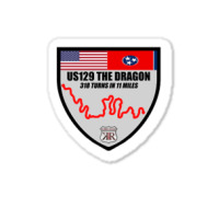 Us129 The Dragon Tail Of Deals Gap Shield 2 Sided Long Sleeve T Shirt Sticker | Artistshot