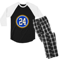 Number 24 Jersey, Sport 24 Men's 3/4 Sleeve Pajama Set | Artistshot