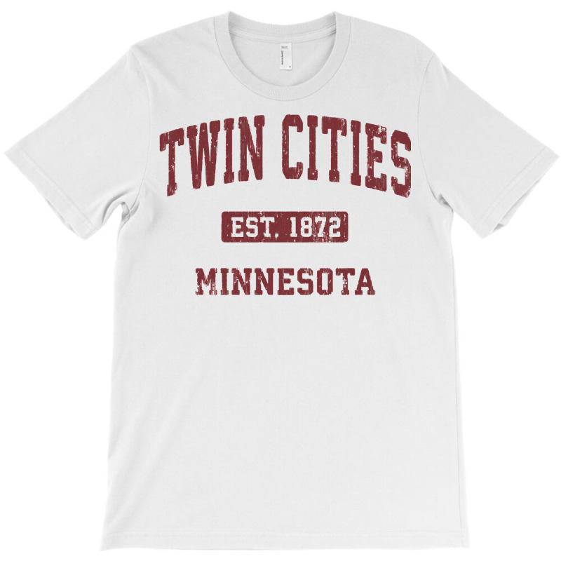 Twin Cities Minnesota Mn Vintage Athletic Sports Design Pullover Hoodi T-shirt | Artistshot