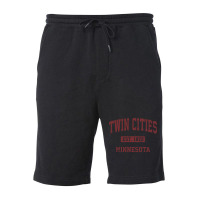 Twin Cities Minnesota Mn Vintage Athletic Sports Design Pullover Hoodi Fleece Short | Artistshot