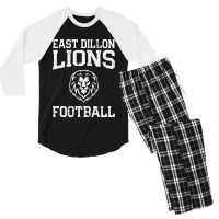 East Dillon Lions Football Men's 3/4 Sleeve Pajama Set | Artistshot