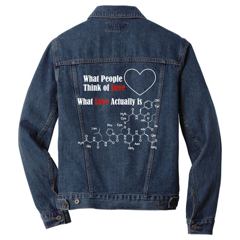 Funny Science T Shirt For Valentine Day Men Denim Jacket | Artistshot