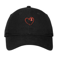 Illinois Fighting Illini Heart 34 - Apparel Adjustable Cap | Artistshot