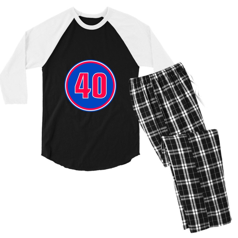 Number 40 Jersey, Sport 40 Men's 3/4 Sleeve Pajama Set | Artistshot