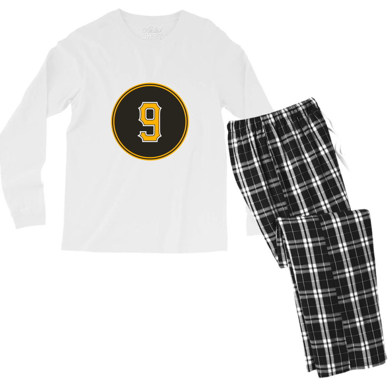 Number 9 Jersey, Sport 9 Men's Long Sleeve Pajama Set | Artistshot