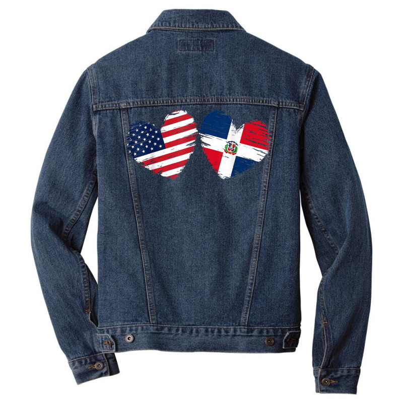 Usa Dominican Republic Flag Heart Dominican American T Shirt Men Denim Jacket by nurselrveigelcci | Artistshot