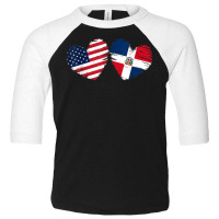 Usa Dominican Republic Flag Heart Dominican American T Shirt Toddler 3/4 Sleeve Tee | Artistshot