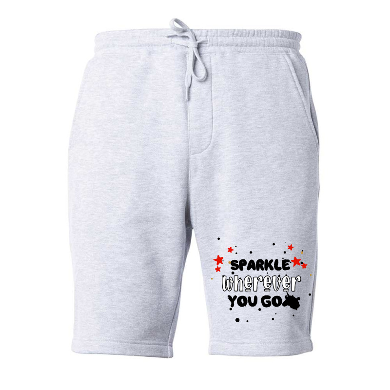 Sparkle  Wherever You Go Fleece Short by haydar | Artistshot