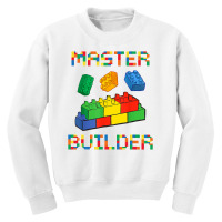 Brick Builder Blocks Building Master Builder Funny Toys Kids Youth Sweatshirt | Artistshot