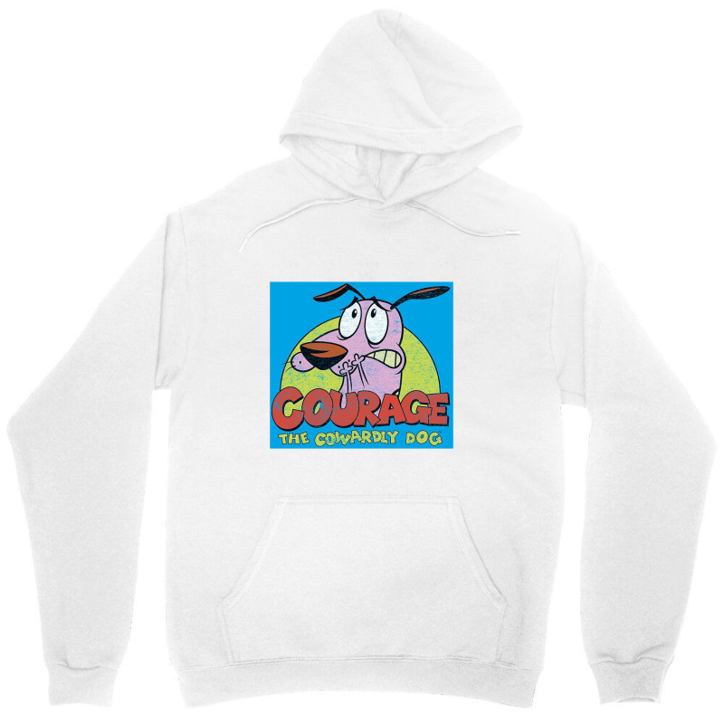 Courage The Cowardly Dog, Colorful Courage, Unisex Hoodie | Artistshot